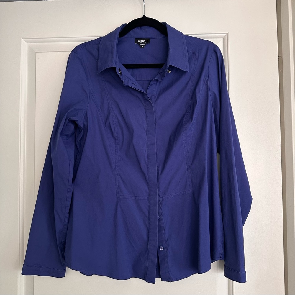 Blue Women's Top by Worth New York